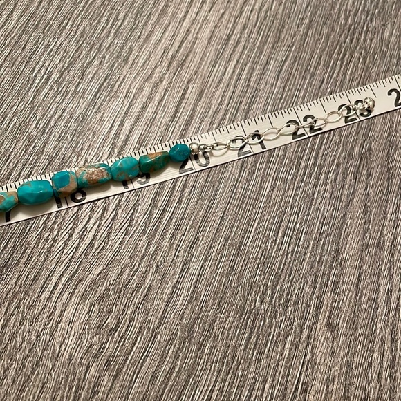 Turquoise chunk necklace - Picture 3 of 11